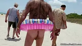 Old Step Dad And Two Compeers Daughters Staycation With A Latin Hottie