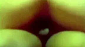 hottie rubs her pussy while riding a big dick.