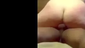 hottie rubs her pussy while riding a big dick.