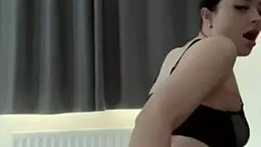 British girl performs solo toy play on webcam