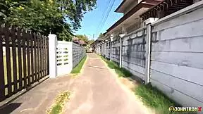 Johntronx picked up innocent asian teen and creampied her.