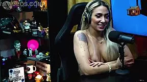 o podcast nem começou e a bruna lambertini ficou pelada, ruan babou - pópum no barraco completo no sheer - red 😏