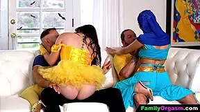 halloween swap with our step-daughters turned wild