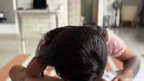 Wild lore hot swallows my whole cock and gets the fuck of her life