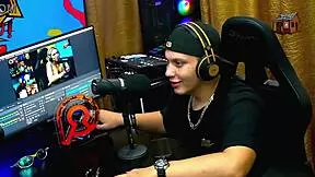 o podcast nem começou e a bruna lambertini ficou pelada, ruan babou - pópum no barraco completo no sheer - red 😏