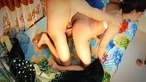 Horny Guy Roughly Fucks Beautiful Housewife's Pussy and Ass