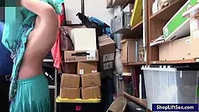 arab teen shoplifter, what will the lp officer do to you?