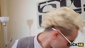 hey, this hot shy slut is cheating on her husband right there on the sofa