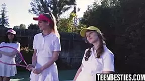 Big tits besties foursome pov hardcore fucking after hot pussy licking sixtynine eat jizz in the end.