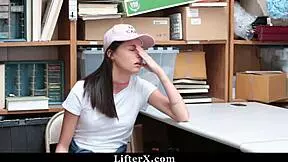 Young teen surrendered her pussy for free stuff in the shop.