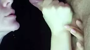 Close up of sucking dick in amateur session.