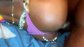 Watch Abena's pussy filled with hard BBC in the club, her screams of pleasure