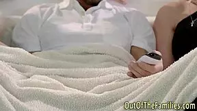 Stepmom Watches Teen Fuck and Gets Spermed