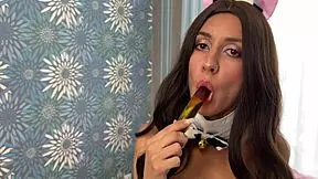 a cute skinny friend's wife experiences new things