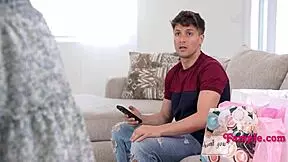 busty blue eyed stepsis wonders if she's breedable