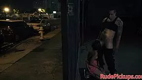 Spex Teen 18+ Facialized By Dom In Public