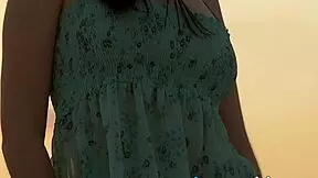 beautiful serena j teases her shaved pussy outdoors