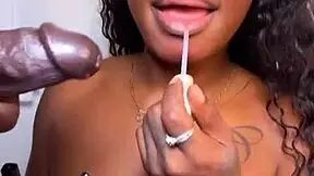 ebony stepsister faces punishment in garage with cumshot