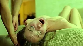 Hot babe delivers very hard blowjob