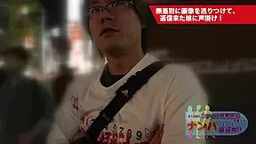 brunette student gets tricked into real sex