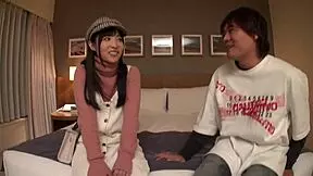 brunette student gets tricked into real sex