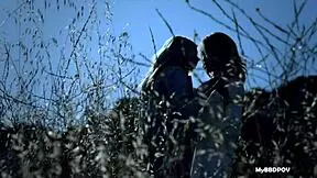 Scarlet Red & Black Eden Outdoor Hot Lesbian Sex 4K Teaser