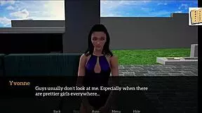 in my new family, the 18-year-old redhead with small tits explores erotic games