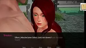 in my new family, the 18-year-old redhead with small tits explores erotic games