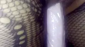 Shower slut gets golden shower orgasm!