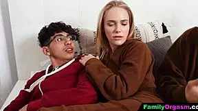 Familyorgasm - siblings and stepsister warm up with orgy fucking and orgasms.