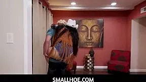 Smallhoe-tiny 18+ cowgirl taken for a ride- alona bloom