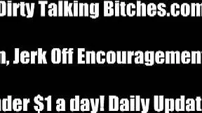 Teen Babe Commands Dick Jerking To Her Big Tits