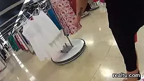 adorable czech chick gets seduced in shopping centre and banged in pov