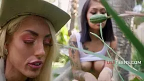 Yumi Sin gets fingered by Brad Sterling.