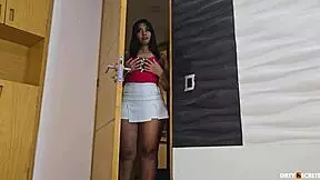 I caught my stepbrother masturbating and helped with a fuck.