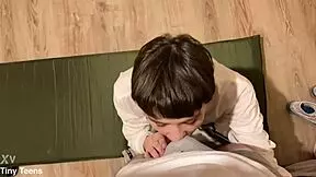 Very Young Petite Girl Sucks Big Strong Cock