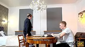 Tutor4k Short-Haired Tutor's Unforgettable Affair with Disciple