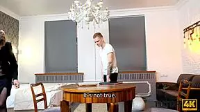 Tutor4k Short-Haired Tutor's Unforgettable Affair with Disciple