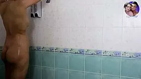 I'm bathing and cleaning my pussy, waiting for my husband to return.