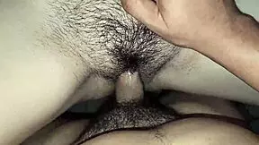 Hairy Latina Stepdaughter's Natural Bush Gets Fucked in College Roleplay