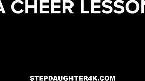 Hot Brunette Teen Stepdaughter Lets Stepdad Fuck Her After Cheerleading