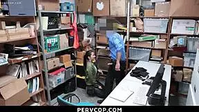 Shoplifter addicted to officer's dick