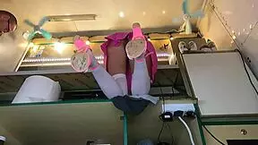 Young Babe Works Without Panties For Extra Cash Funding Studies