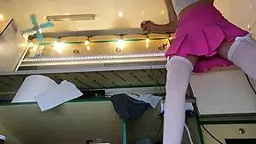 Young Babe Works Without Panties For Extra Cash Funding Studies