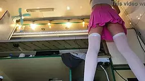 Young Babe Works Without Panties For Extra Cash Funding Studies