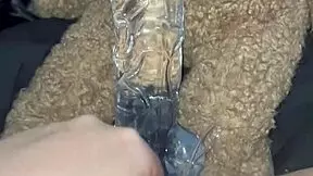 arabian snowwhite fucks herself with glass dildo in los angeles.