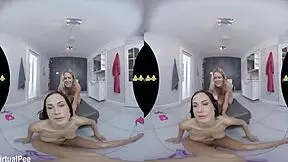 Euro lesbians piss and finger each other passionately.