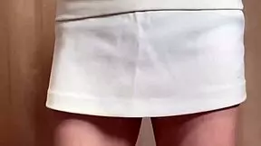 Tennis Club Girl in Disguised Skirt and Bloomers