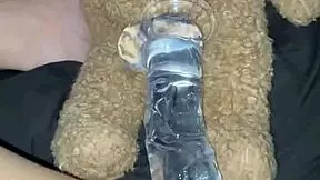 arabian snowwhite fucks herself with glass dildo in los angeles.