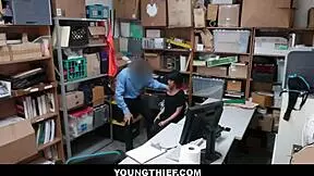 Cute Brunette Teen Shoplifter Strip Searched And Fucked By Burglar Penelope Reed